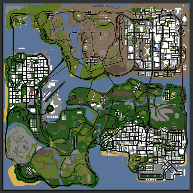 GTA San Andreas Map