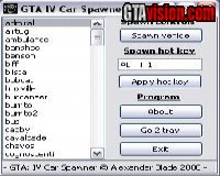 GTA IV Car Spawner v1.4