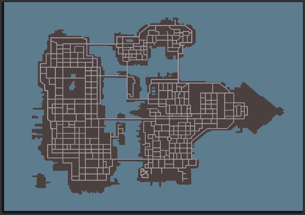 GTA: Chinatown Wars Map
