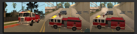 Feuerwehr: Feuerwehrwagen | Brennendes Auto | Gelöschtes Feuer