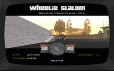 Fahrschule: Wheelie-Slalom