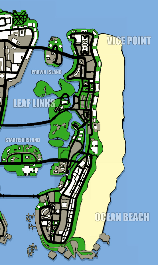 Map Gta Vice City Stories Gtavision Com Grand Theft Auto News Downloads Community And More