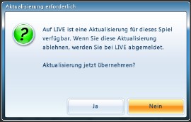 Windows Live Patch Meldung