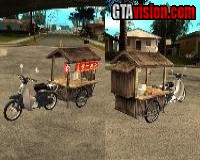 Honda Super Cub mit Yatai