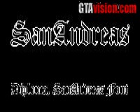 San Andreas Font Schriftart - "Diploma"