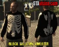 Black Skeleton Sweater