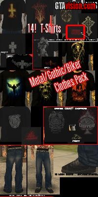 Download: Metal/Gothic/Biker Clothes Pack | Author: NeXus