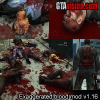 Download: Exaggerated Blood Mod v1.16 | Author: dDefinder