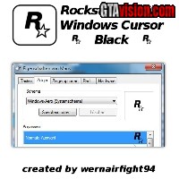 Download: Rockstar Games Windows Cursor Black | Author: wernairfight94